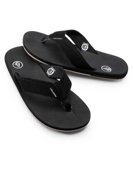 Volcom Victor Sandals in Black