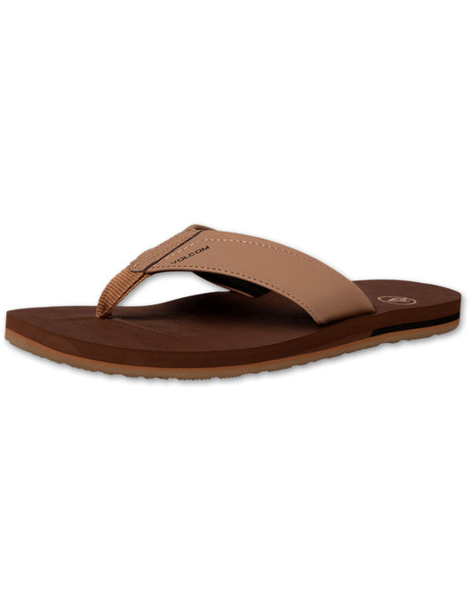 Volcom Victor Sandals in Brown Khaki