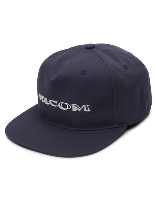 Volcom Volbaige Flat Peak Cap in Navy