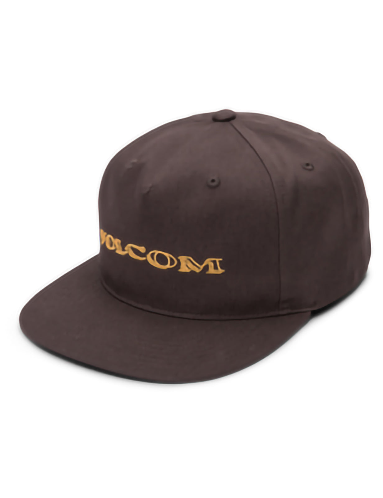 Volcom Volbaige Flat Peak Cap in Rinsed Black