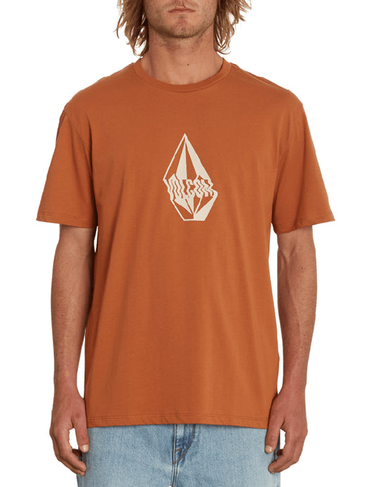 Volcom Volturb Short Sleeve T-Shirt in Mocha