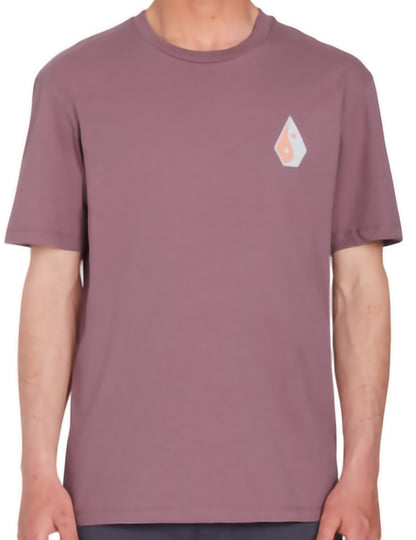 Volcom Zenner Short Sleeve T-Shirt in Bordeaux Brown