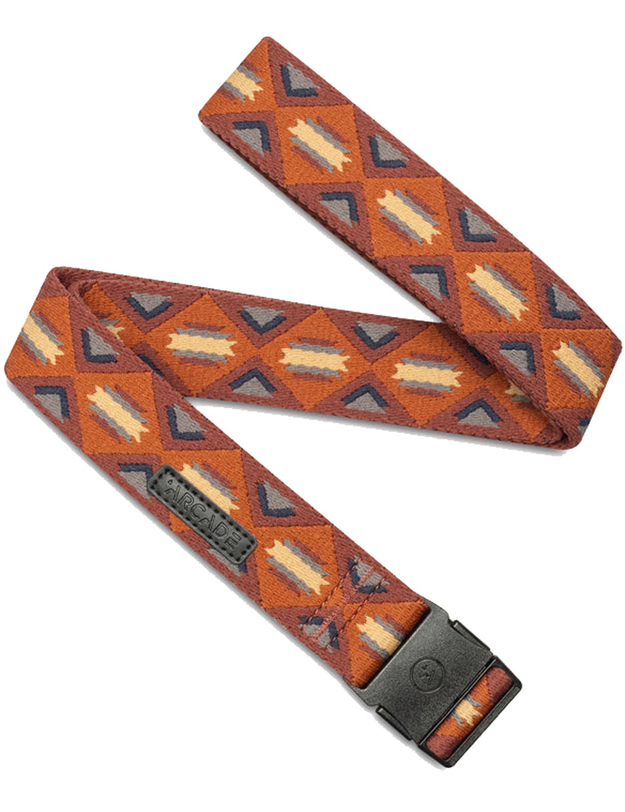 Arcade Creosote Slim Webbing Belt in Vermilion