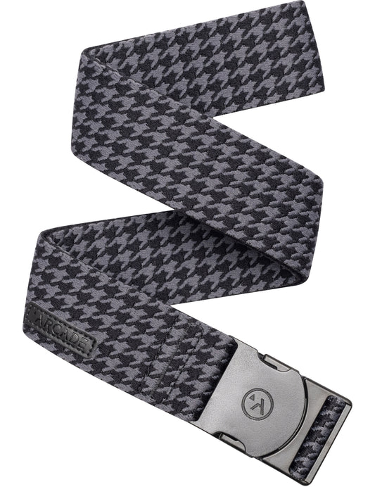 Arcade Ranger Webbing Belt in Black/Houndstooth