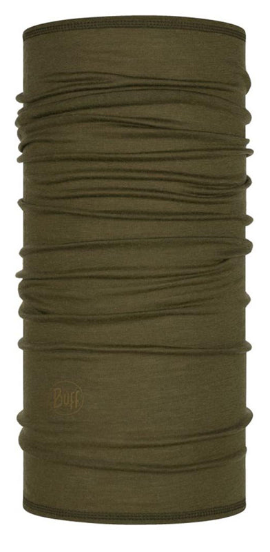Buff Merino Lightweight Neck Warmer in Solid Bark