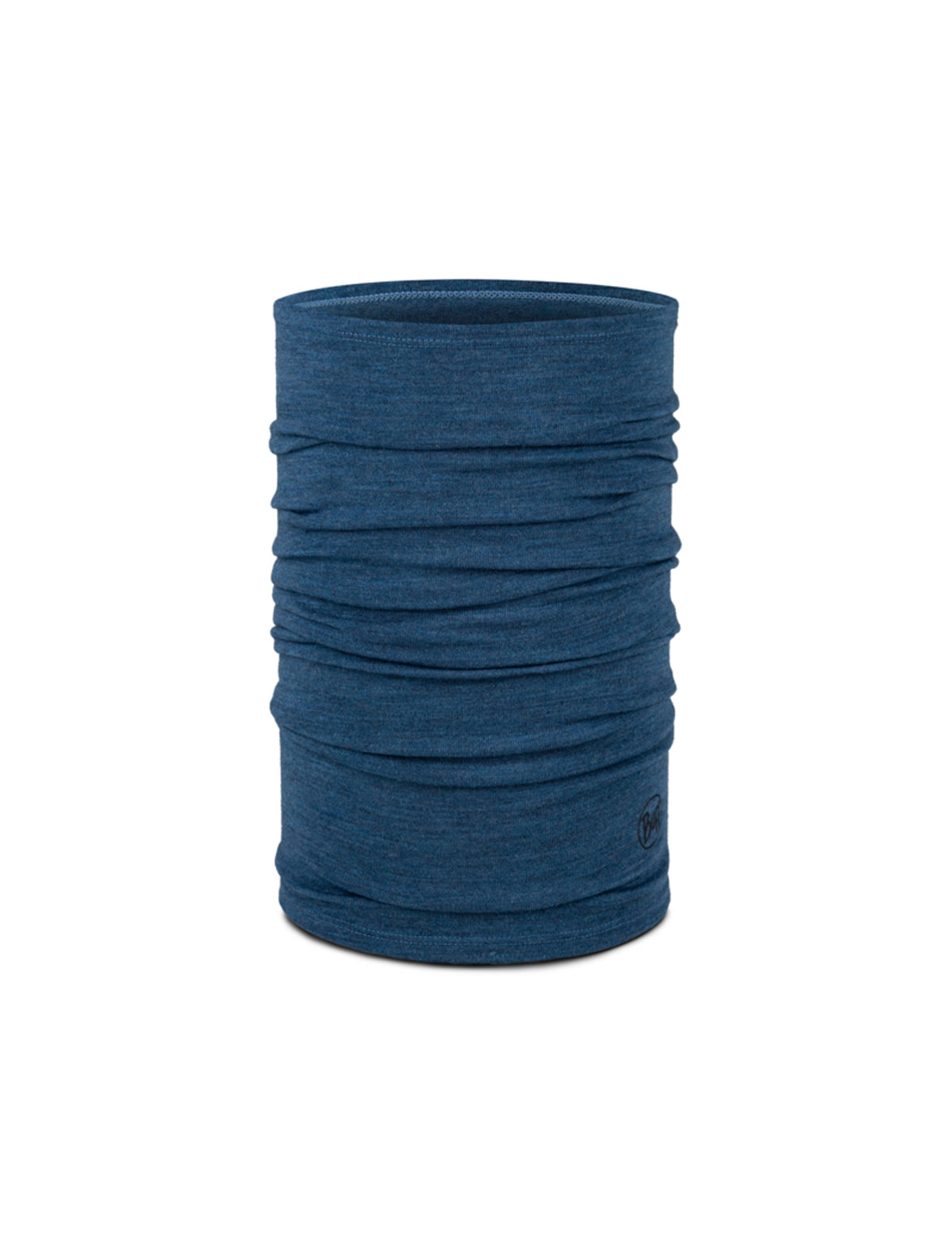 Buff Merino Midweight Neck Warmer in Blue Marle