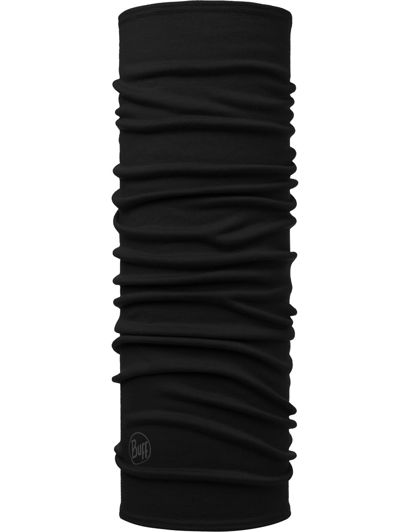 Buff Merino Midweight Neck Warmer in Black