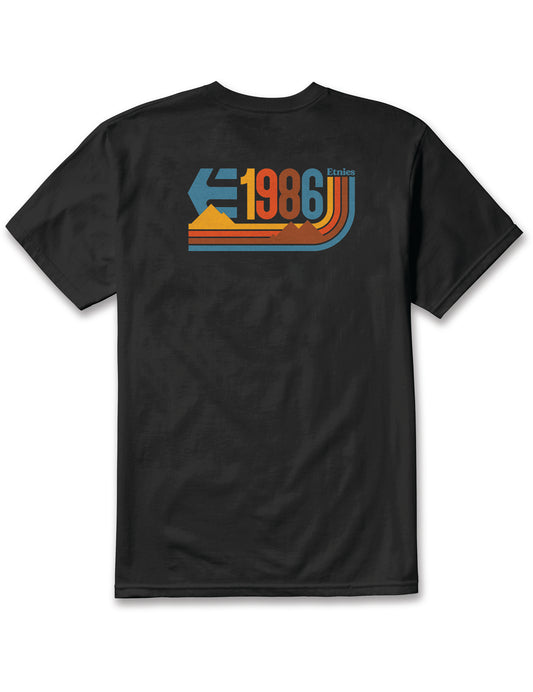 Etnies 1986 Short Sleeve T-Shirt in Black