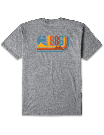 Etnies 1986 Short Sleeve T-Shirt in Grey/Heather