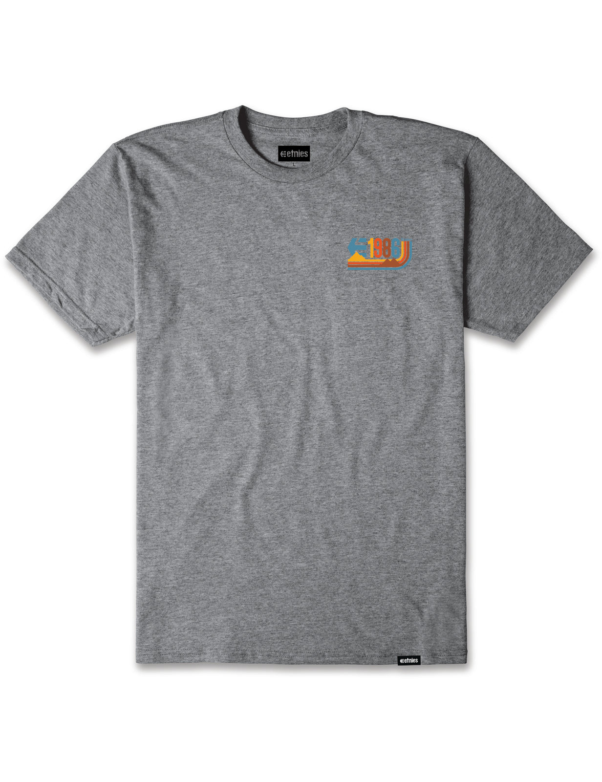 Etnies 1986 Short Sleeve T-Shirt in Grey/Heather