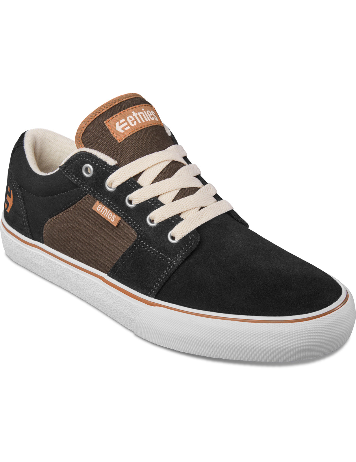 Etnies Barge LS Trainers in Black/Brown