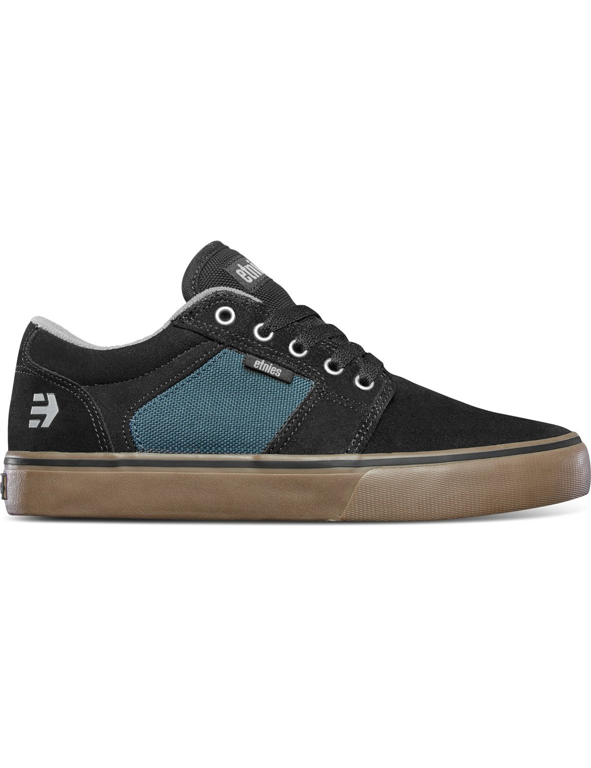 Etnies Barge LS Trainers in Black/Teal