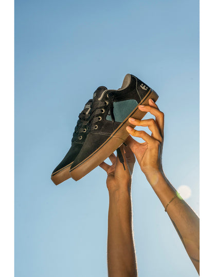 Etnies Barge LS Trainers in Black/Teal