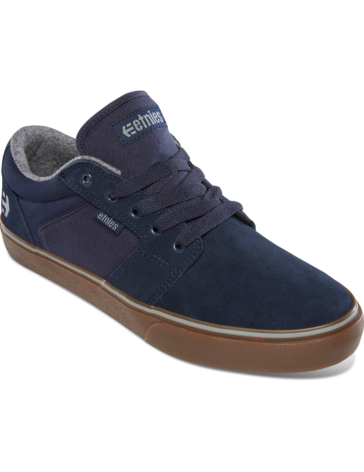 Etnies Barge LS Trainers in Dark Blue/Gum