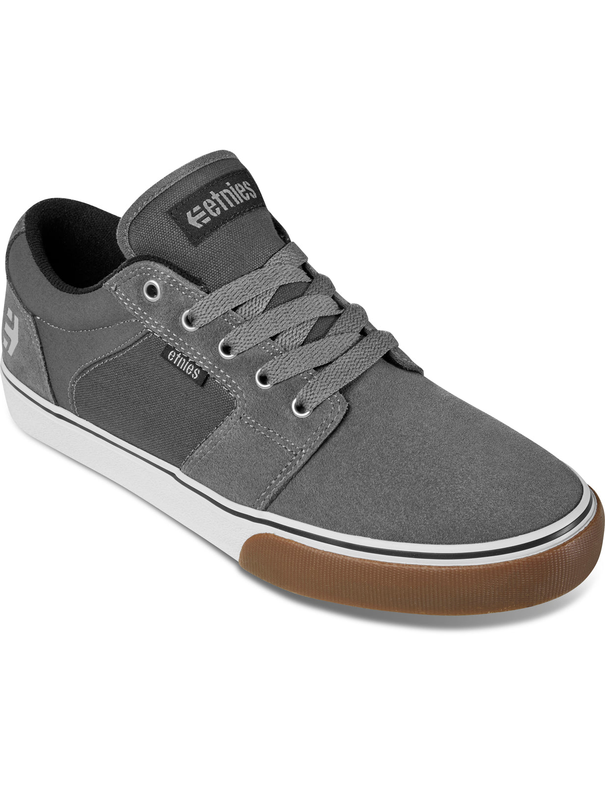 Etnies Barge LS Trainers in Dark Grey/ White/Gum