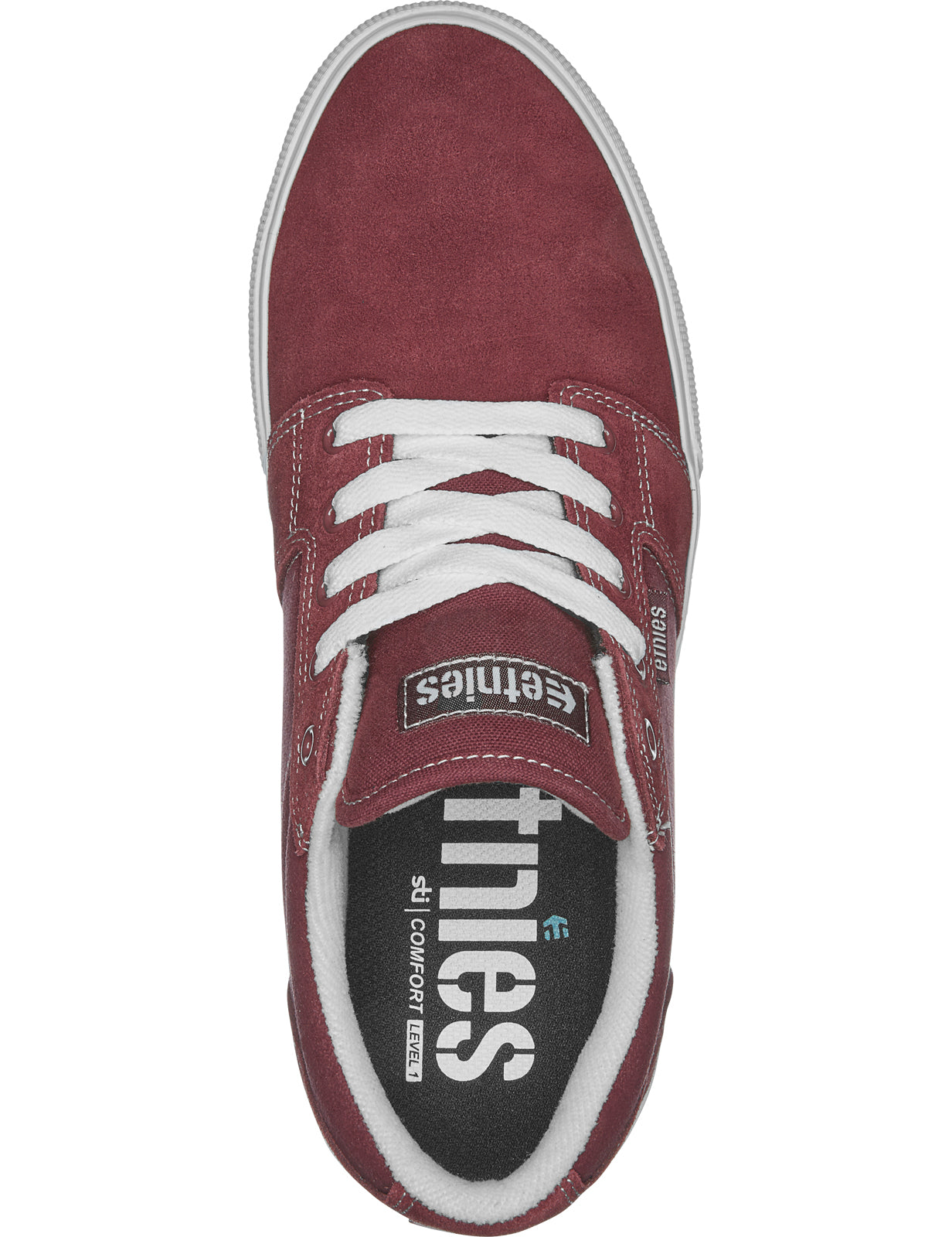 Etnies Barge LS Trainers in Maroon