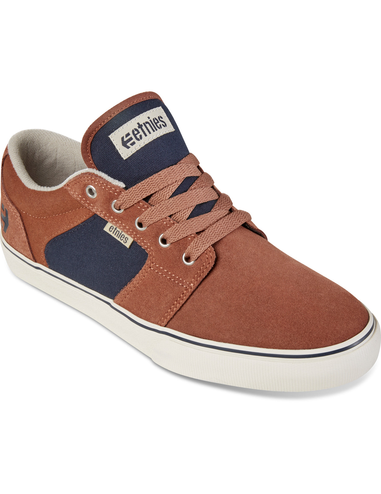 Etnies Barge LS Trainers in Orange/Navy