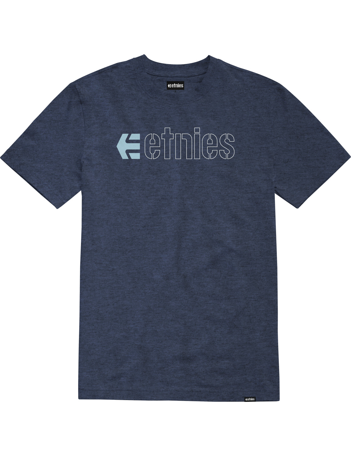 Etnies Ecorp Short Sleeve T-Shirt in Navy/Heather