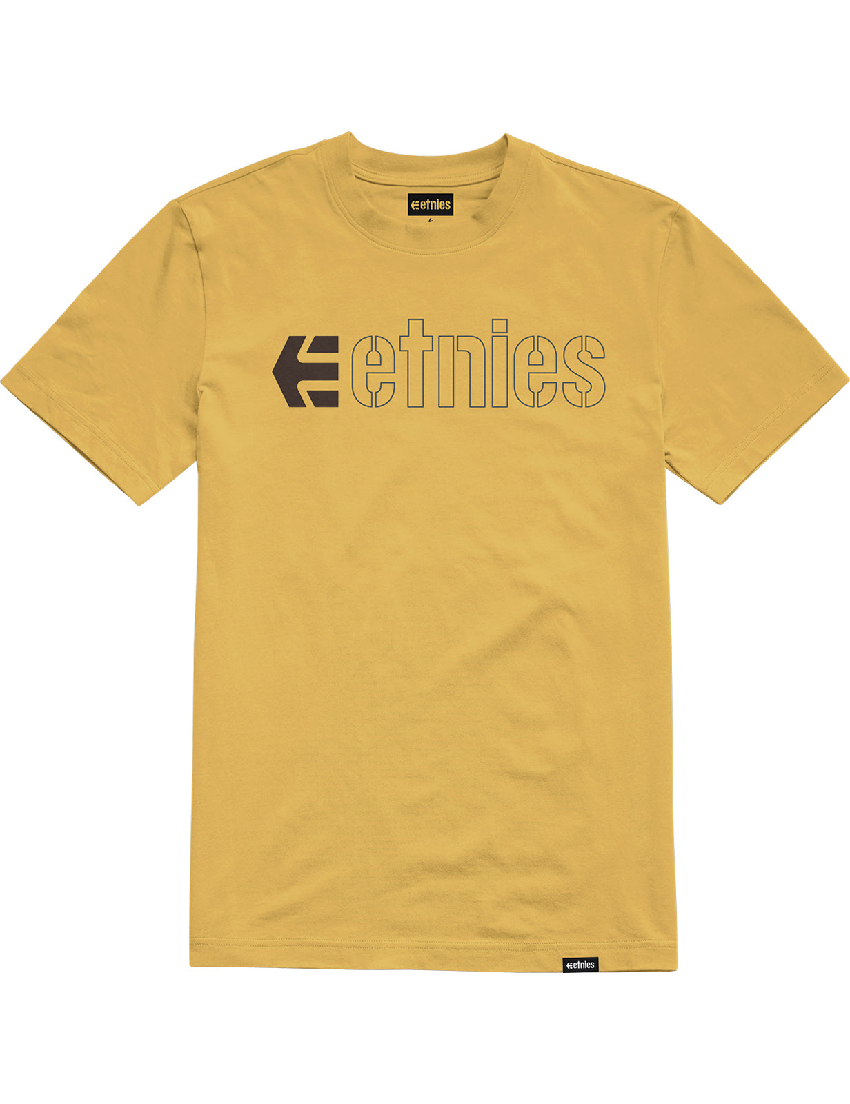 Etnies Ecorp Tee Short Sleeve T-Shirt in Gold/Black