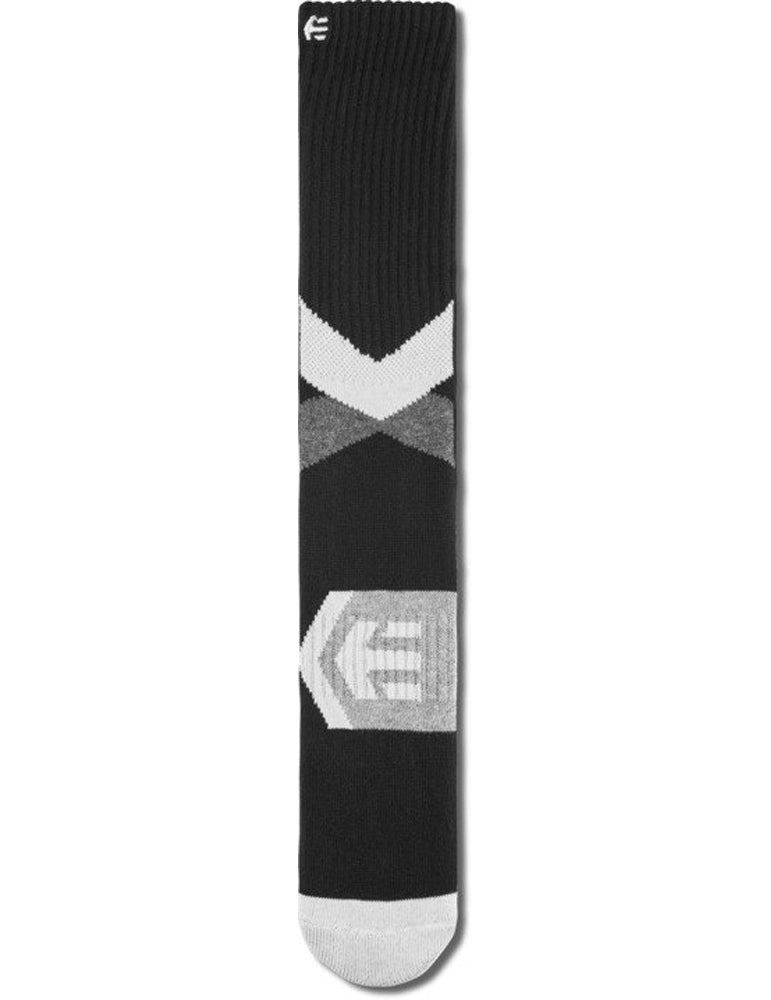 Etnies Asi Tech Crew Socks in Black/White