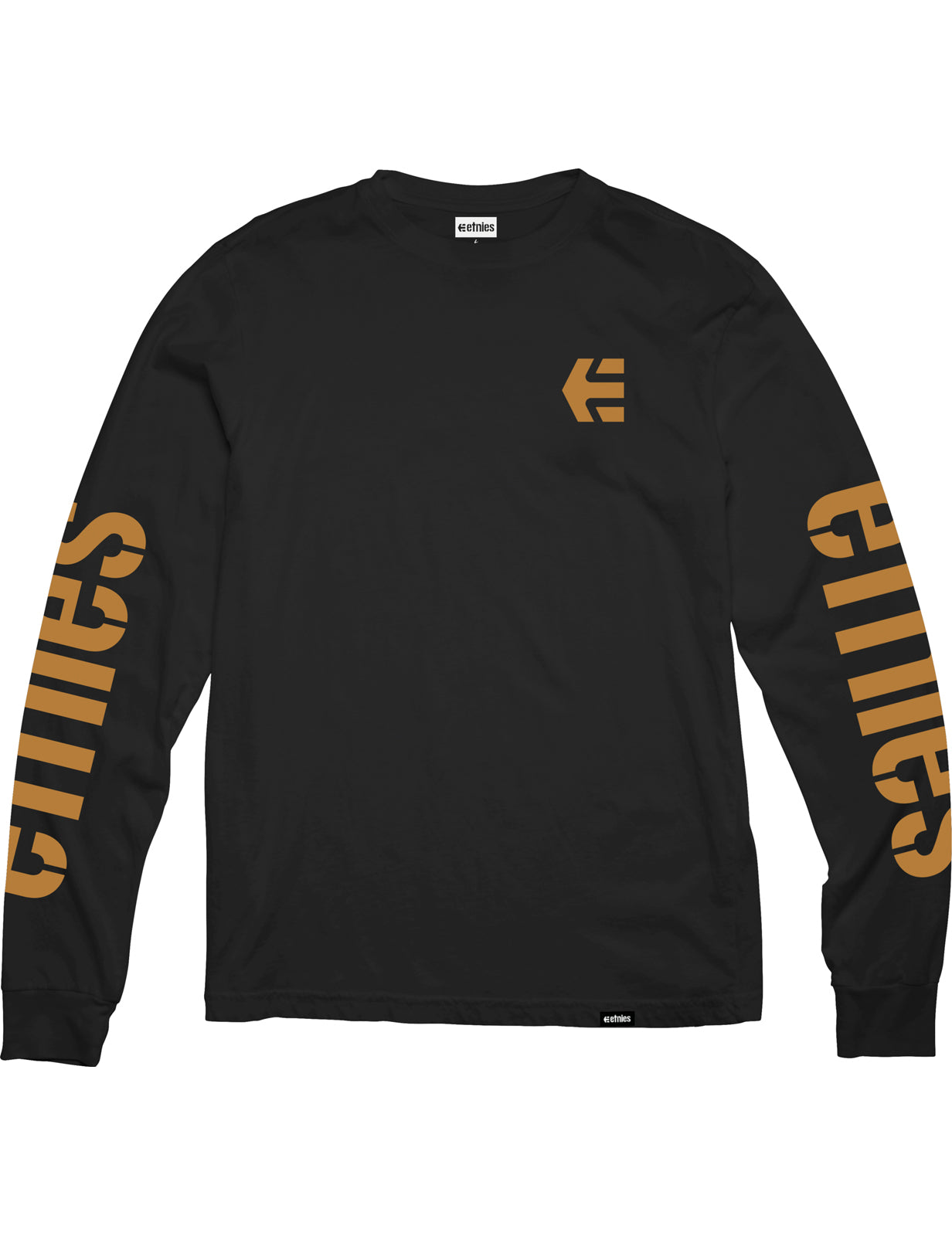 Etnies Icon Long Sleeve T-Shirt in Black/Gum