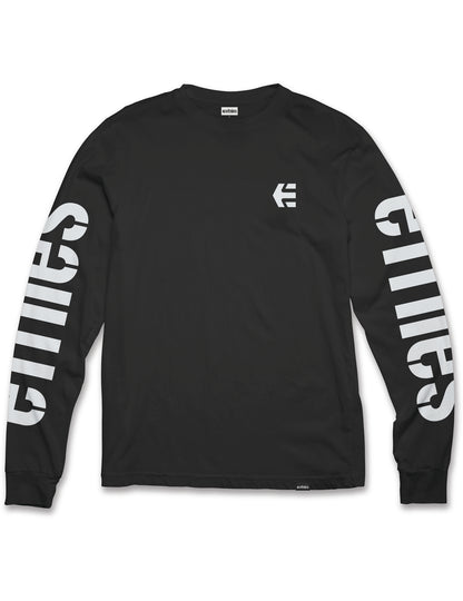 Etnies Icon Long Sleeve T-Shirt in Black/White
