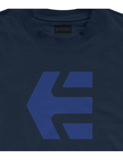Etnies Icon Short Sleeve T-Shirt in Navy/Blue