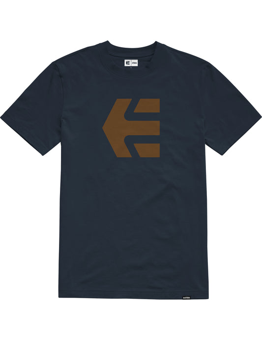 Etnies Icon Short Sleeve T-Shirt in Navy/Gum