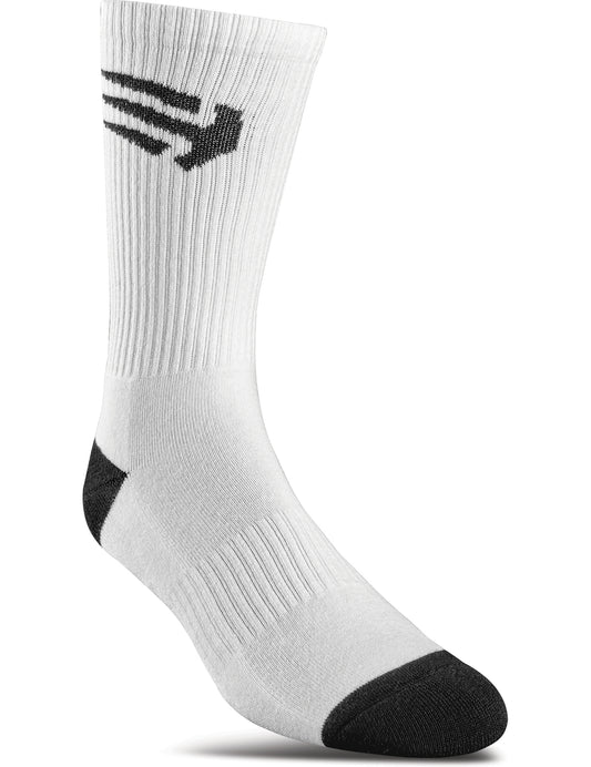 Etnies Joslin Crew Socks in White/Black