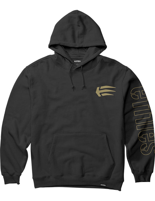 Etnies Joslin Pullover Hoody in Black/Gold