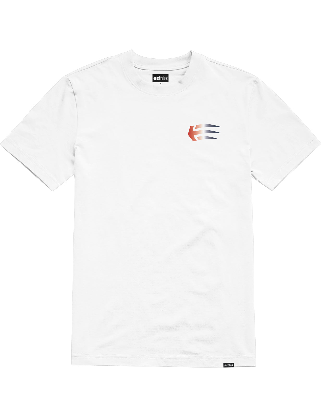 Etnies Joslin Short Sleeve T-Shirt in White/Red/Blue