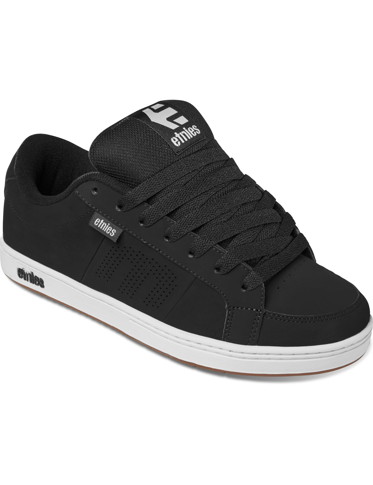 Etnies Kingpin Trainers in Black/White/Gum