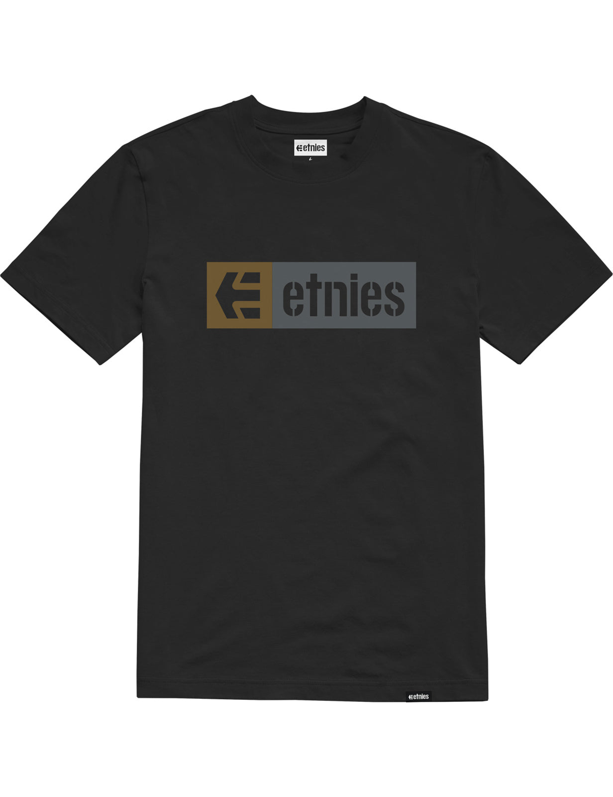 Etnies New Box Short Sleeve T-Shirt in Black/Gum