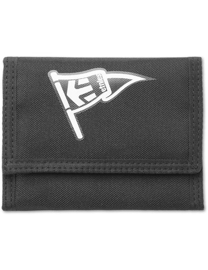 Etnies Stacks Polyester Wallet in Black/Black/White