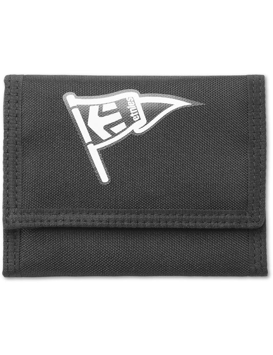 Etnies Stacks Polyester Wallet in Black/Black/White