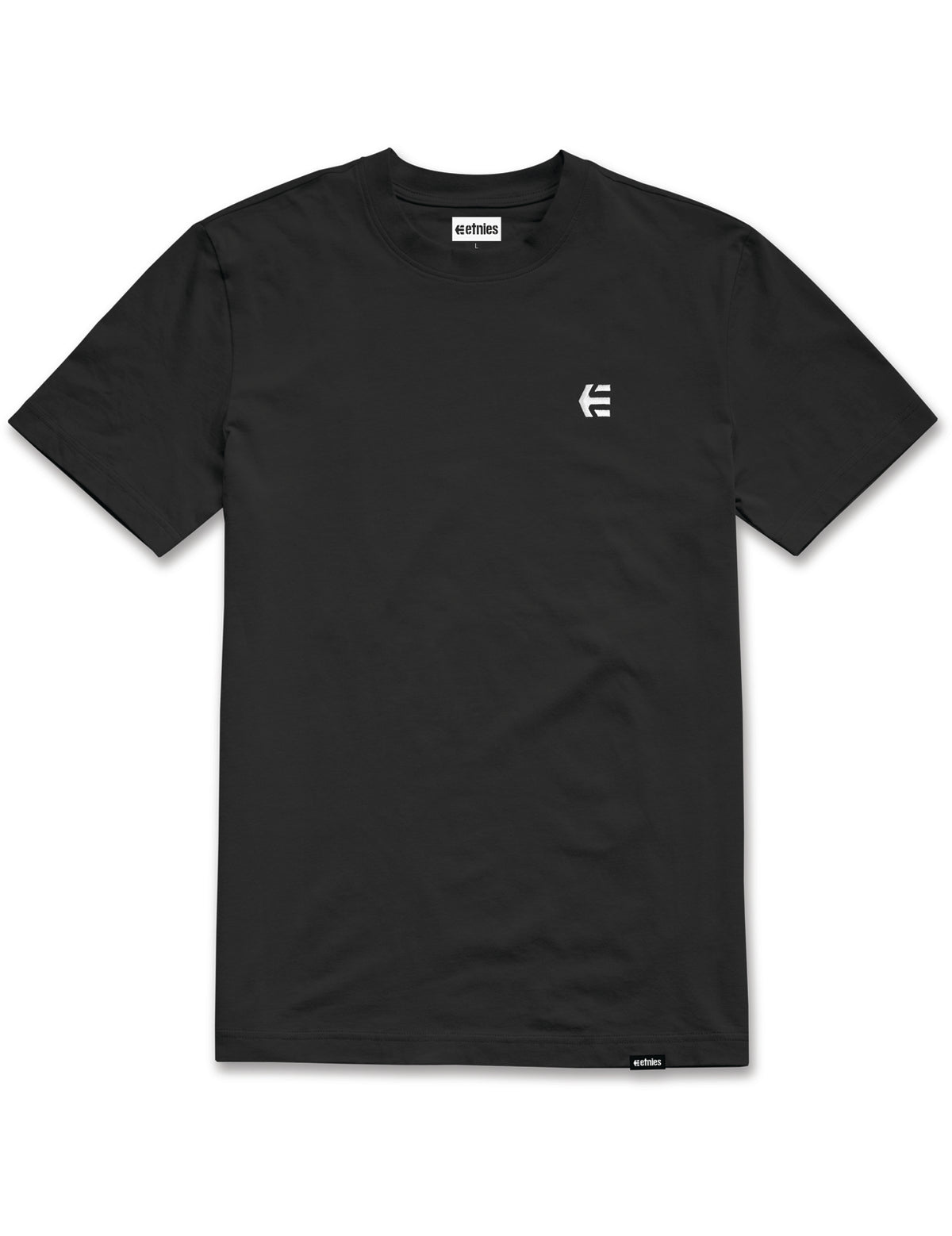Etnies Team Emb. Short Sleeve T-Shirt in Black/White