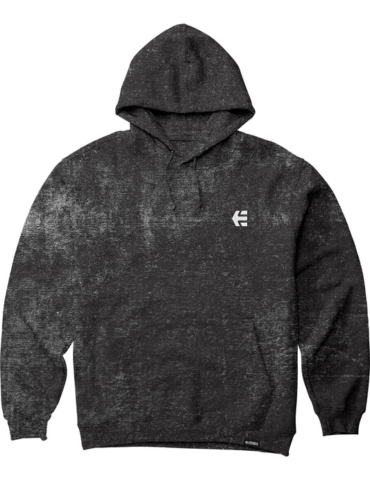 Etnies Team Embroidery Wash Pullover Hoody in Grey/Black