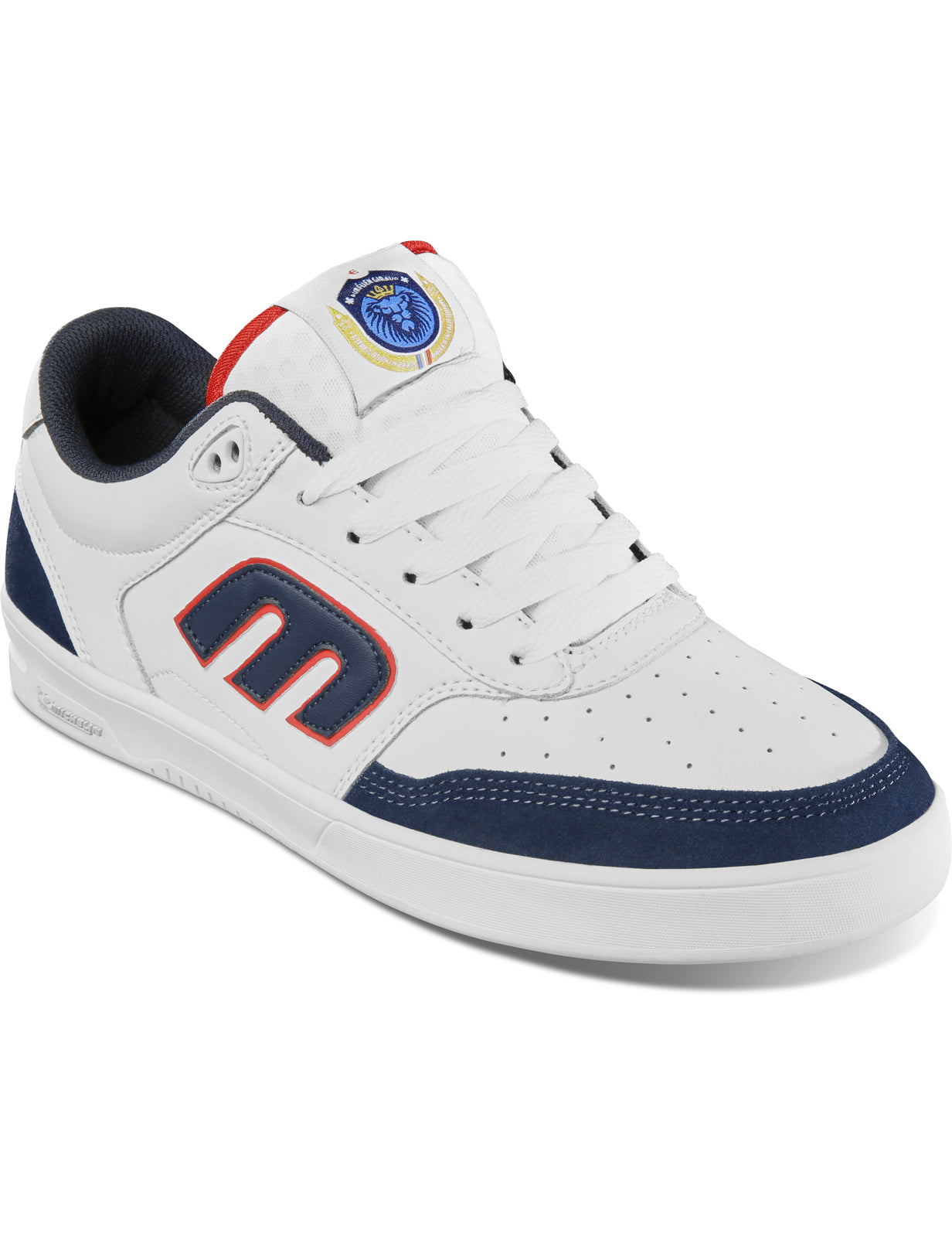 Etnies The Aurelien Michelin Roots Trainers in White/Navy/Red