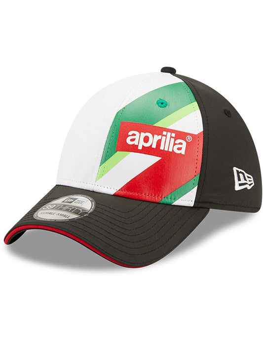 New Era 39THIRTY Aprilia Flawless Stripe Curved Peak Cap in Black