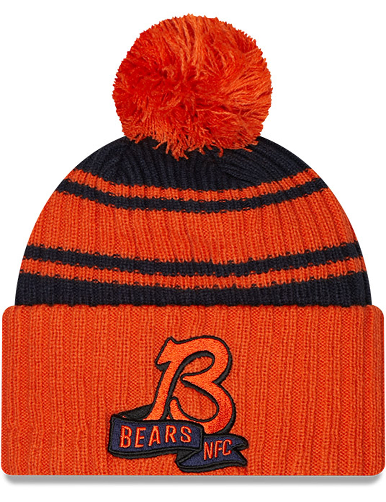 New Era Chicago Bears NFL Sideline Sport Knit Bobble Hat