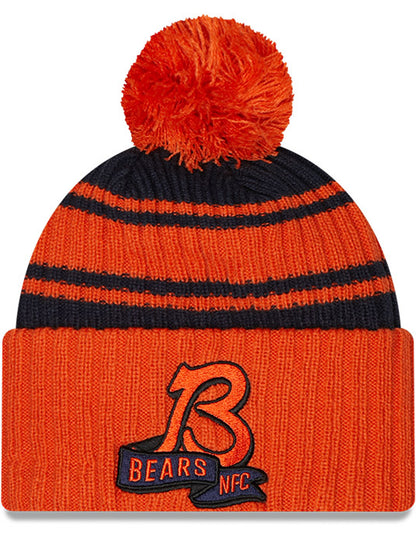New Era Chicago Bears NFL Sideline Sport Knit Bobble Hat