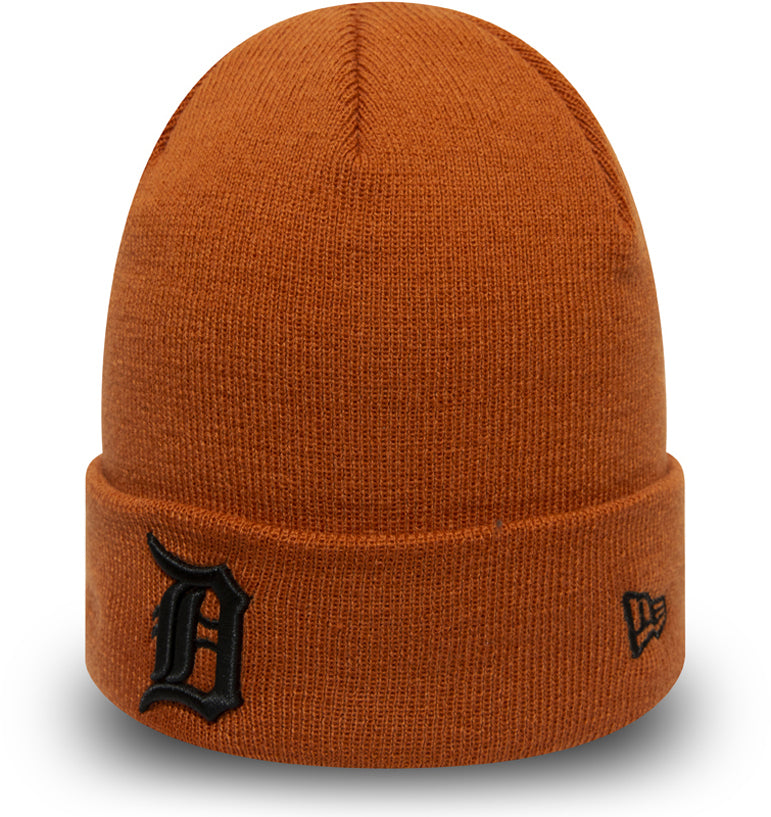 New Era Detroit Tigers MLB League Essential Cuff Knit Beanie in Cardinal/Black