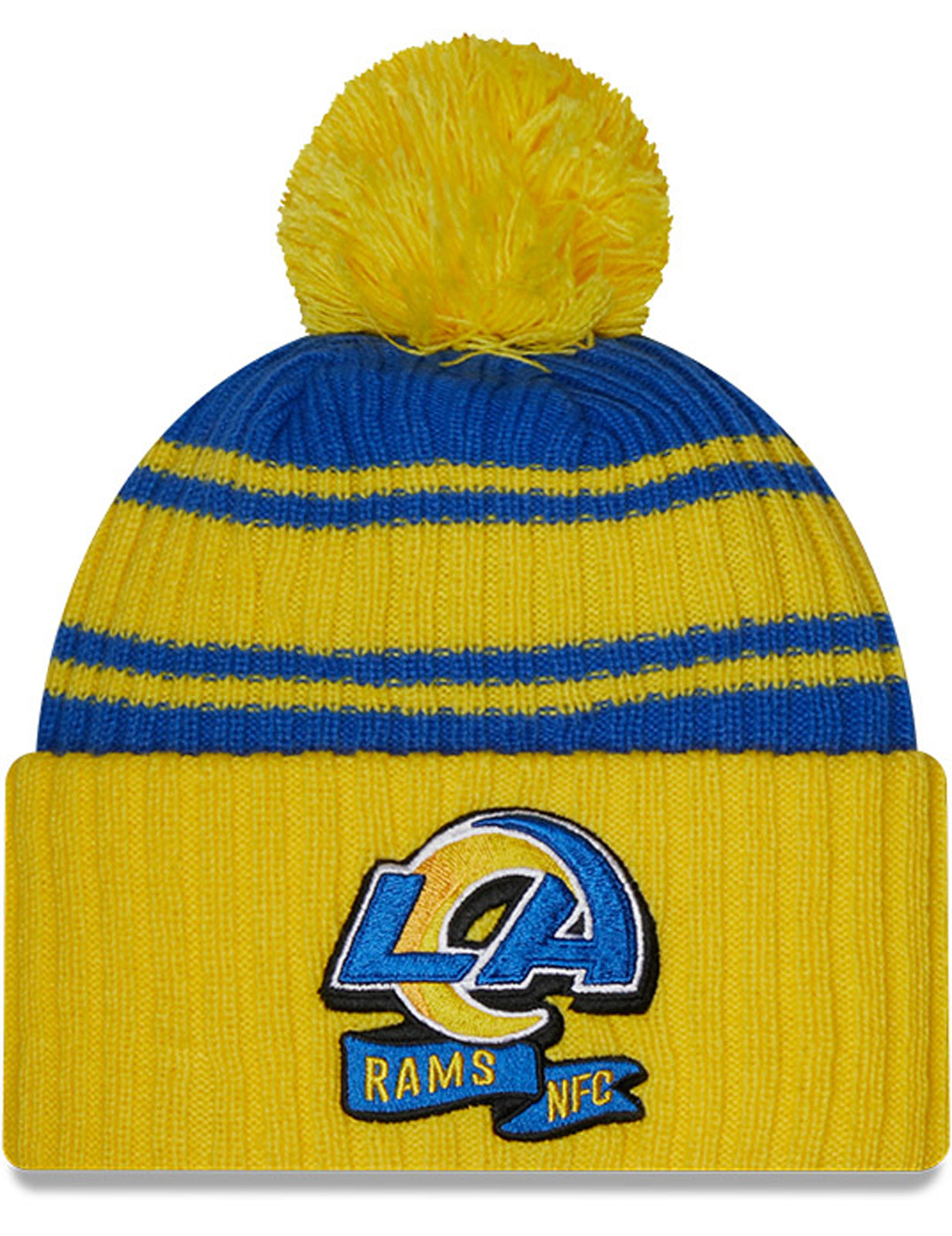 New Era Los Angeles Rams NFL Sideline Sport Knit Bobble Hat