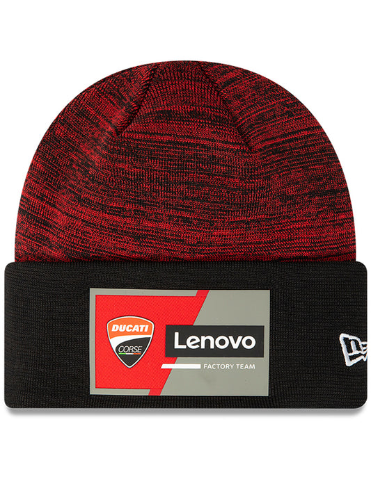 New Era Moto GP Ducati Team Beanie in Scarlet/Black