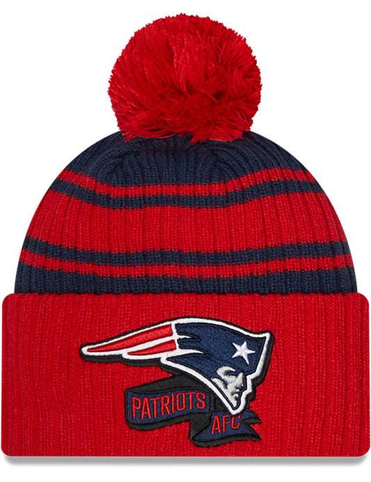 New Era New England Patriots NFL Sideline Sport Knit Bobble Hat