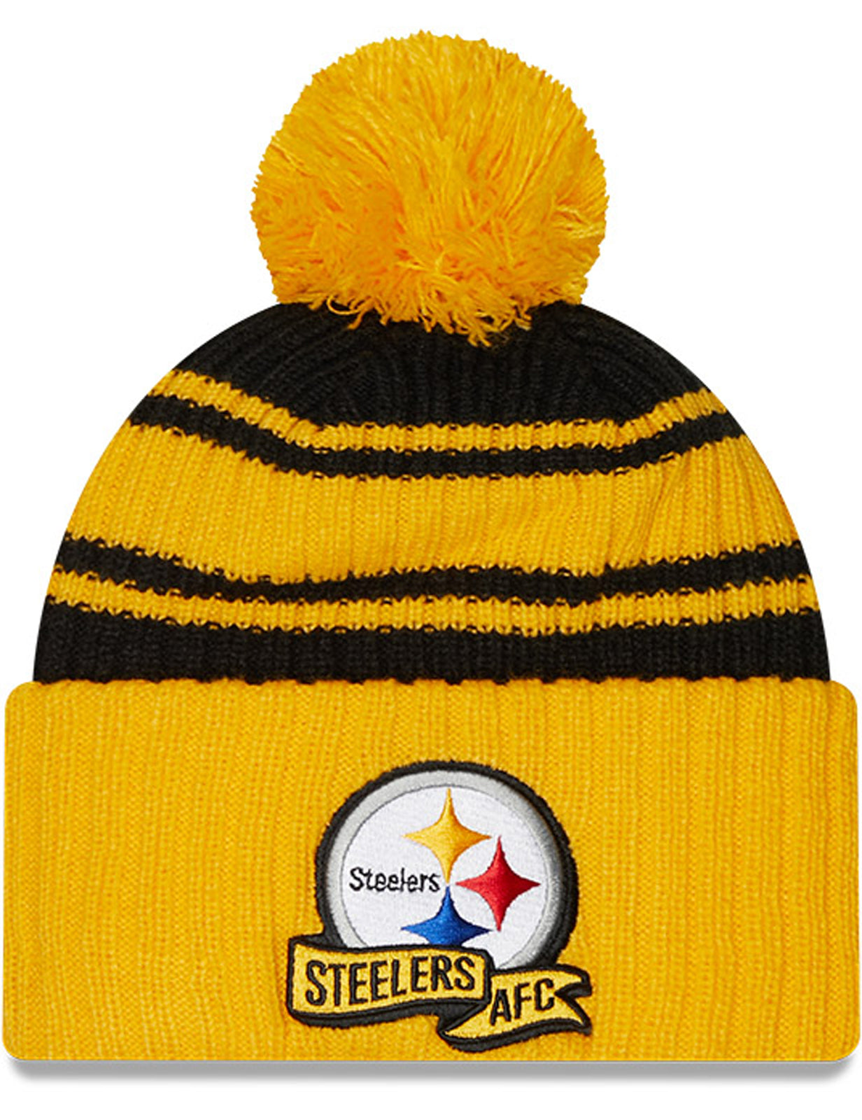 New Era Pittsburgh Steelers NFL Sideline Sport Knit Bobble Hat