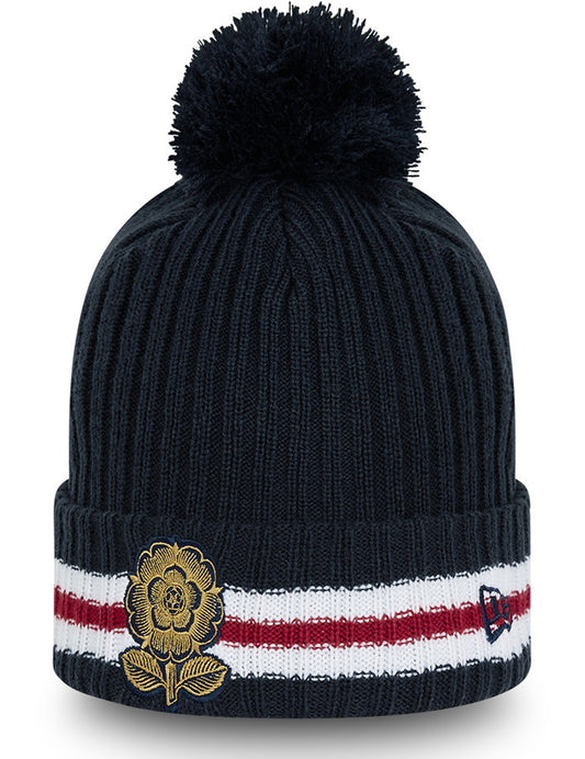 New Era Rugby Football Union RFU Bobble Hat in Navy