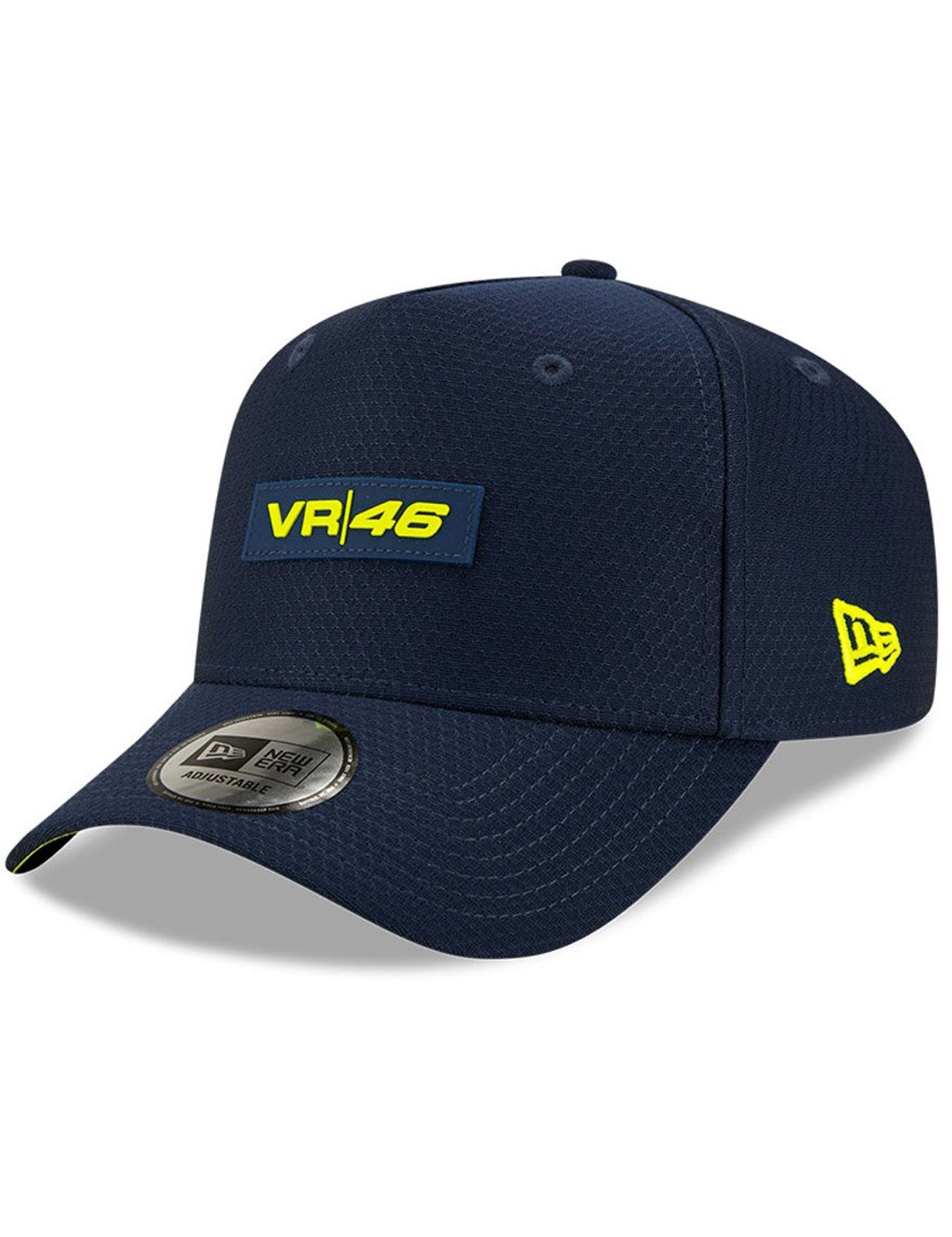 New Era VR46 Valentino Rossi Hex Era 9FORTY Curved Peak Cap in Osb/Upy