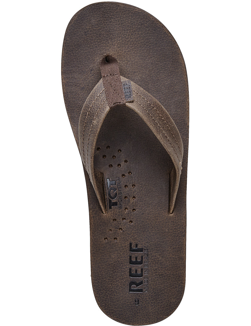 Reef Draftsmen Leather Sandals in Chocolate