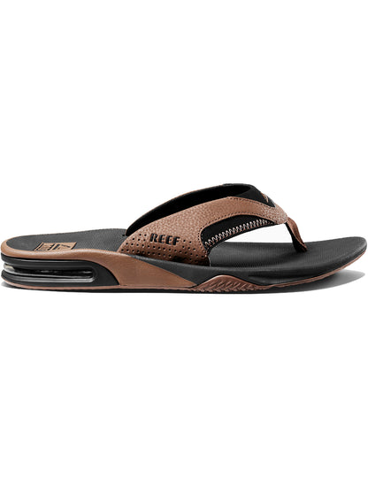 Reef Fanning Sandals in Black And Tan